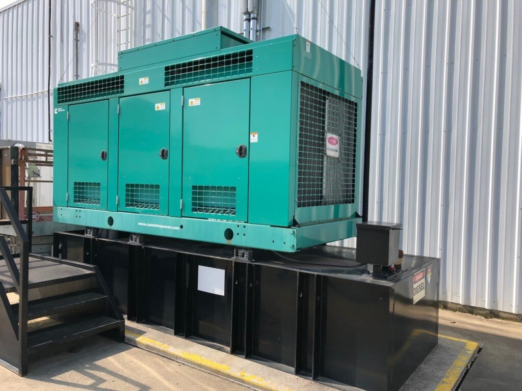 Transformer and generator installation
